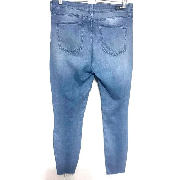 Kut From the Kloth Women's Denim Jeans Size 14 Distressed knee - Picture 4 of 5